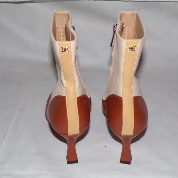 SOLD SAM EDELMAN Liza Colorblock Booties Ankle Boots 7 - Picture 11 of 16